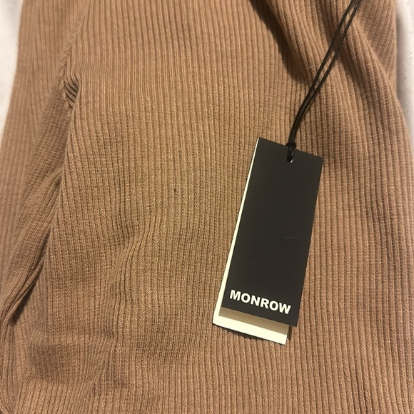 NWT Monrow Turtleneck Dress in Latte - Picture 12 of 12